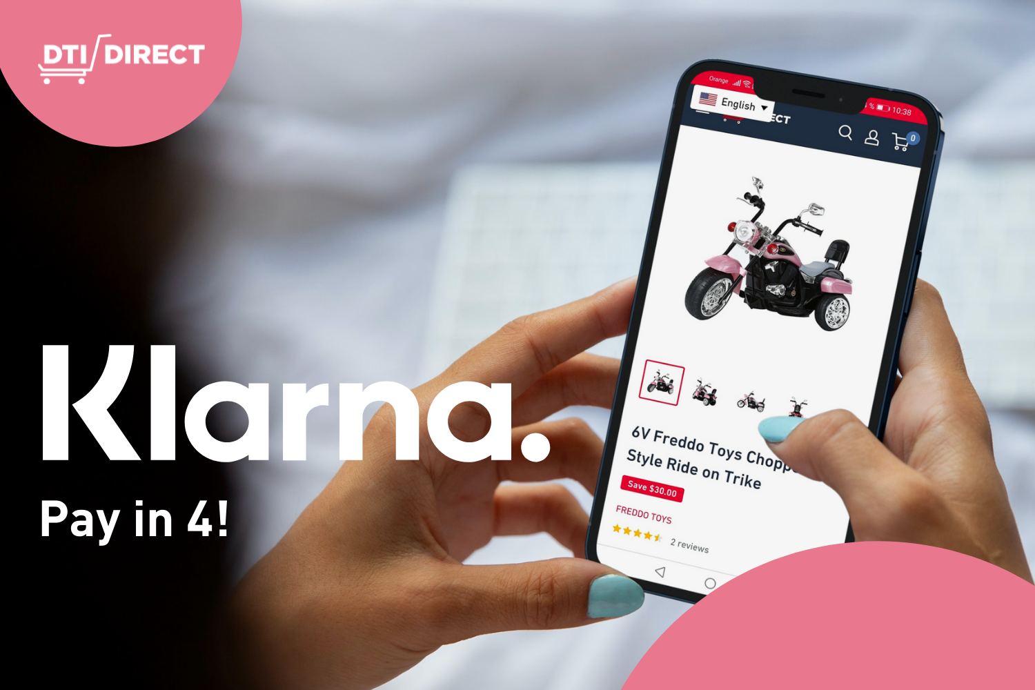 Now you can pay in 4 with Klarna