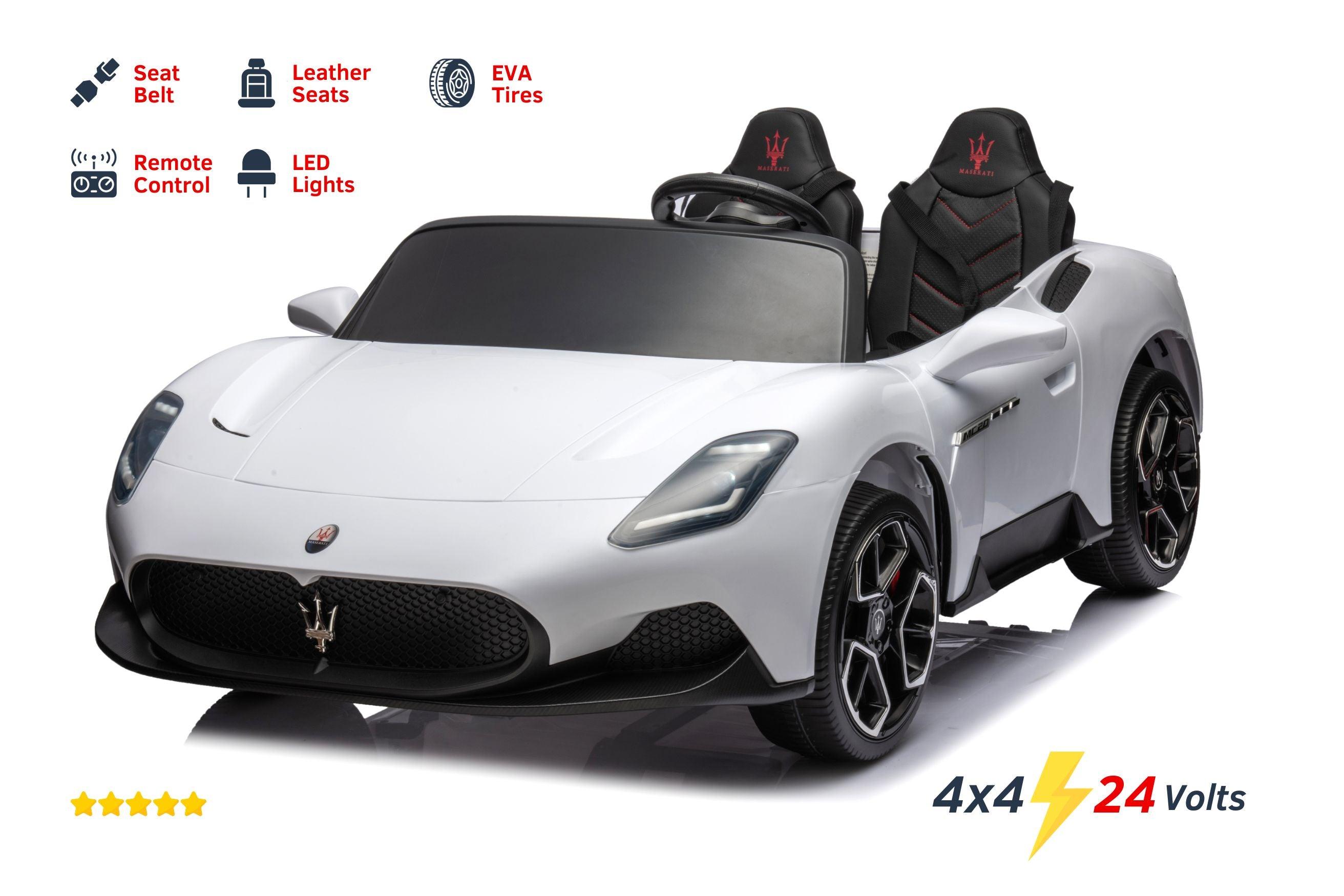 24V 4x4 Maserati MC20 2 Seater Ride on Car for Kids - DTI Direct USA