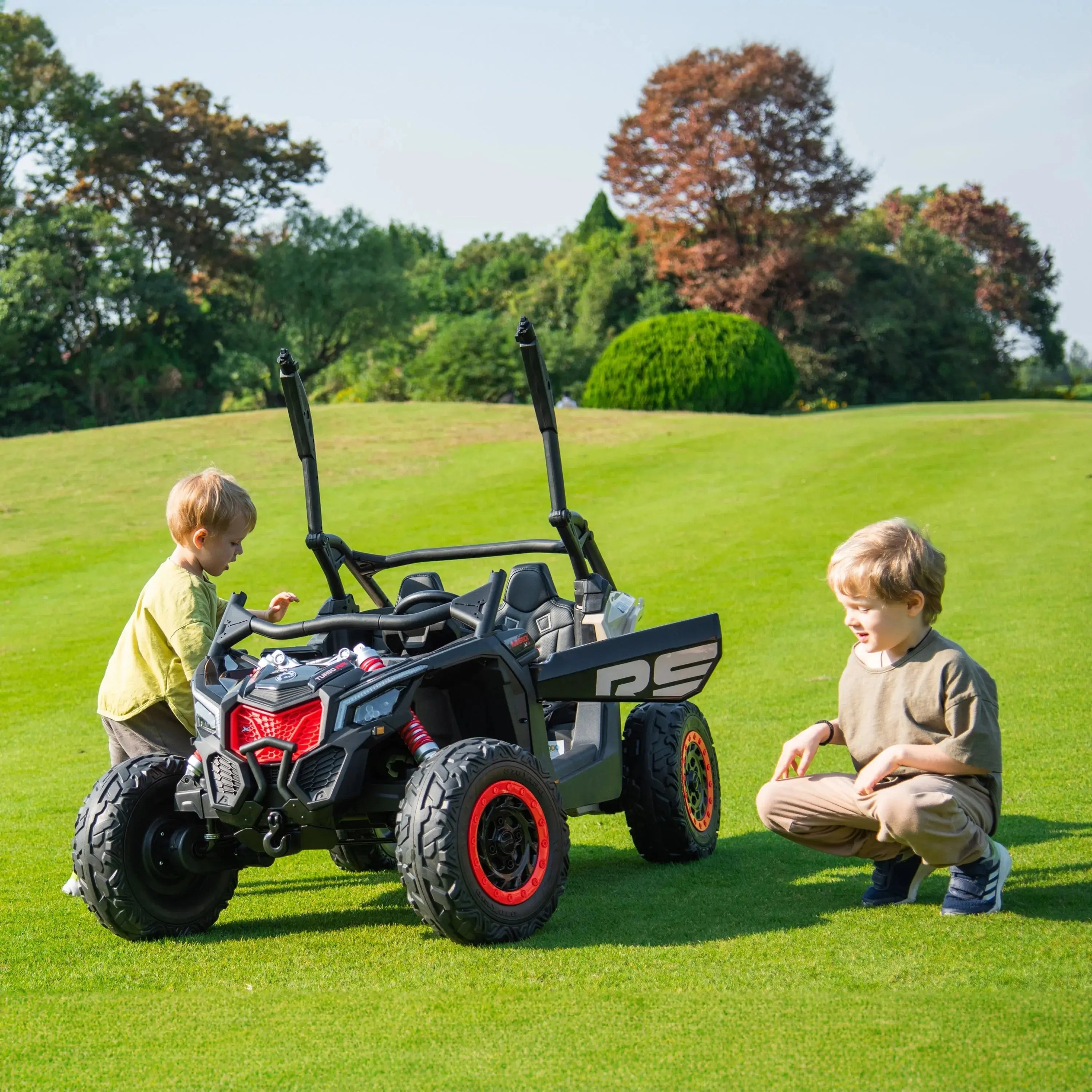 2x24V 4x4 Can Am Maverick 2 Seater Ride on UTV for Kids  DTI Direct USA