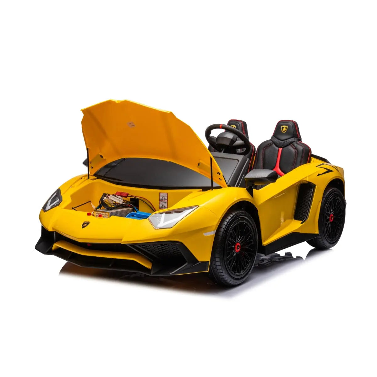 24V Lamborghini Aventador 2 Seater Ride On Car for Kids: Advanced Brushless Motor & Differential for High-Octane Fun  DTI Direct USA