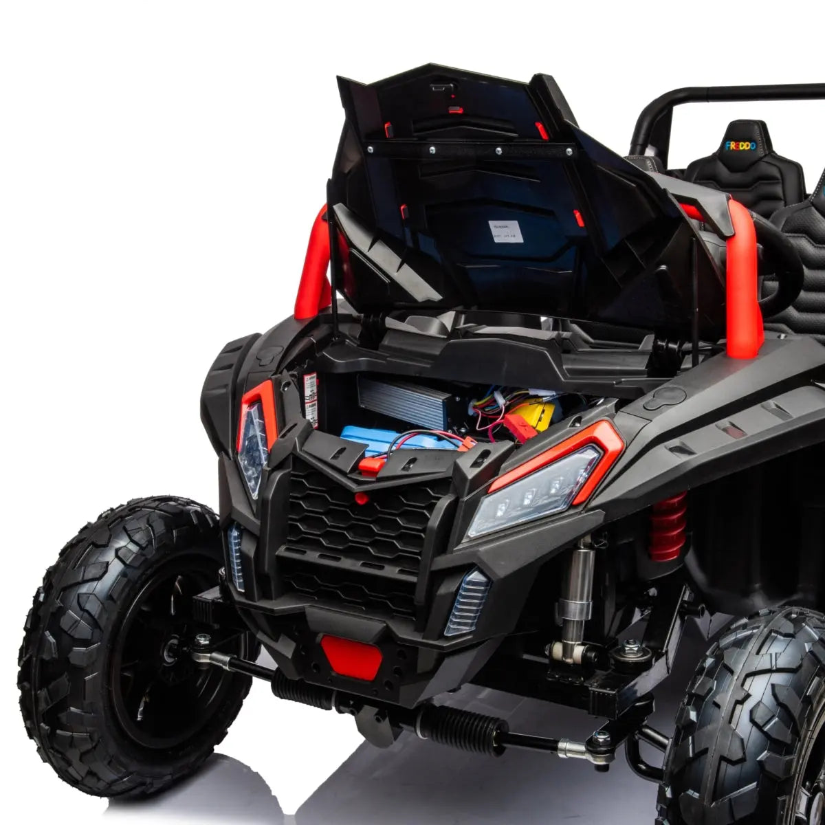 48V Freddo Beast XL: World's Fastest Kids' 4-Seater Dune Buggy with Advanced Brushless Motor & Precision Differential  DTI Direct USA