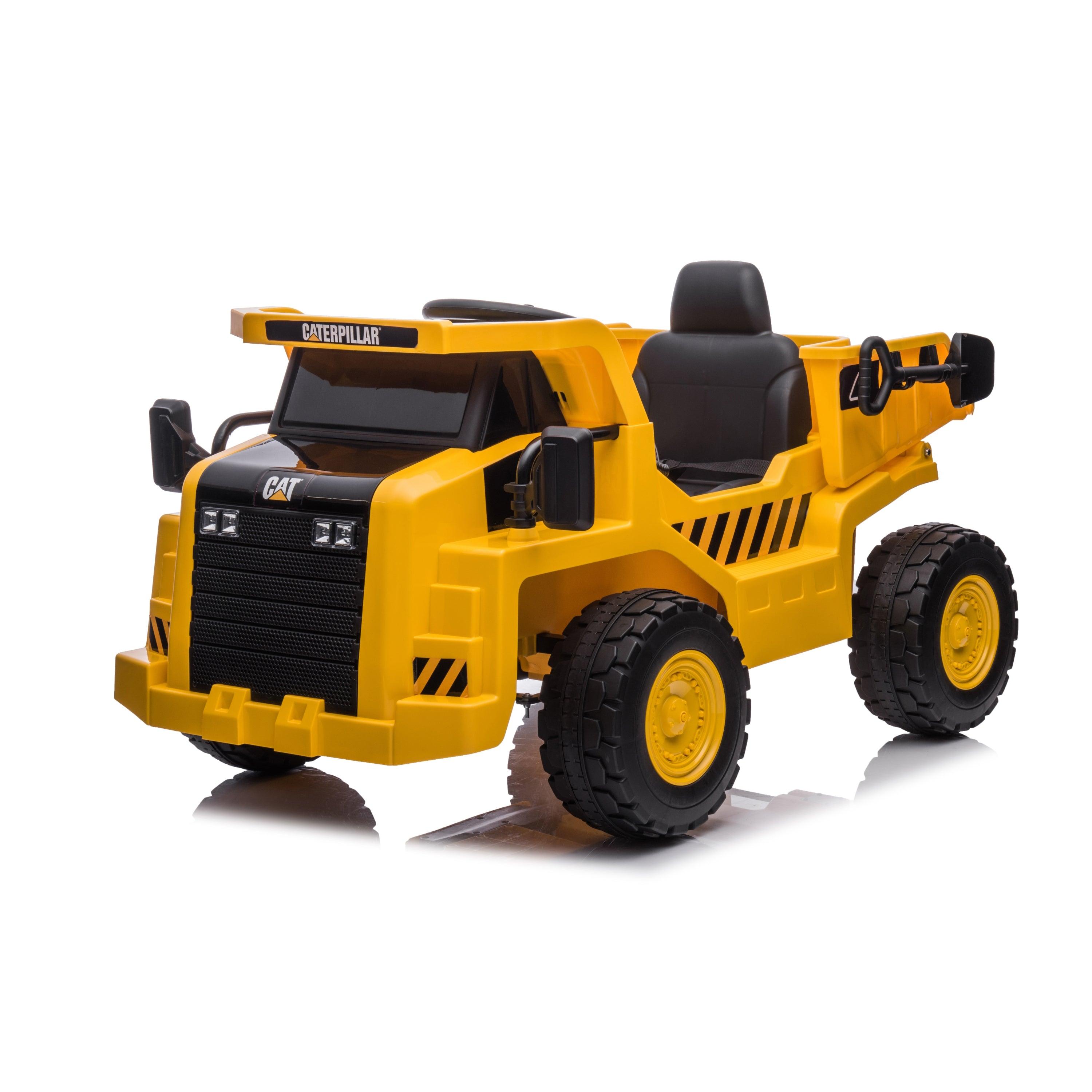 12V CAT Electric Dump Truck 1 Seater Ride-On - DTI Direct USA