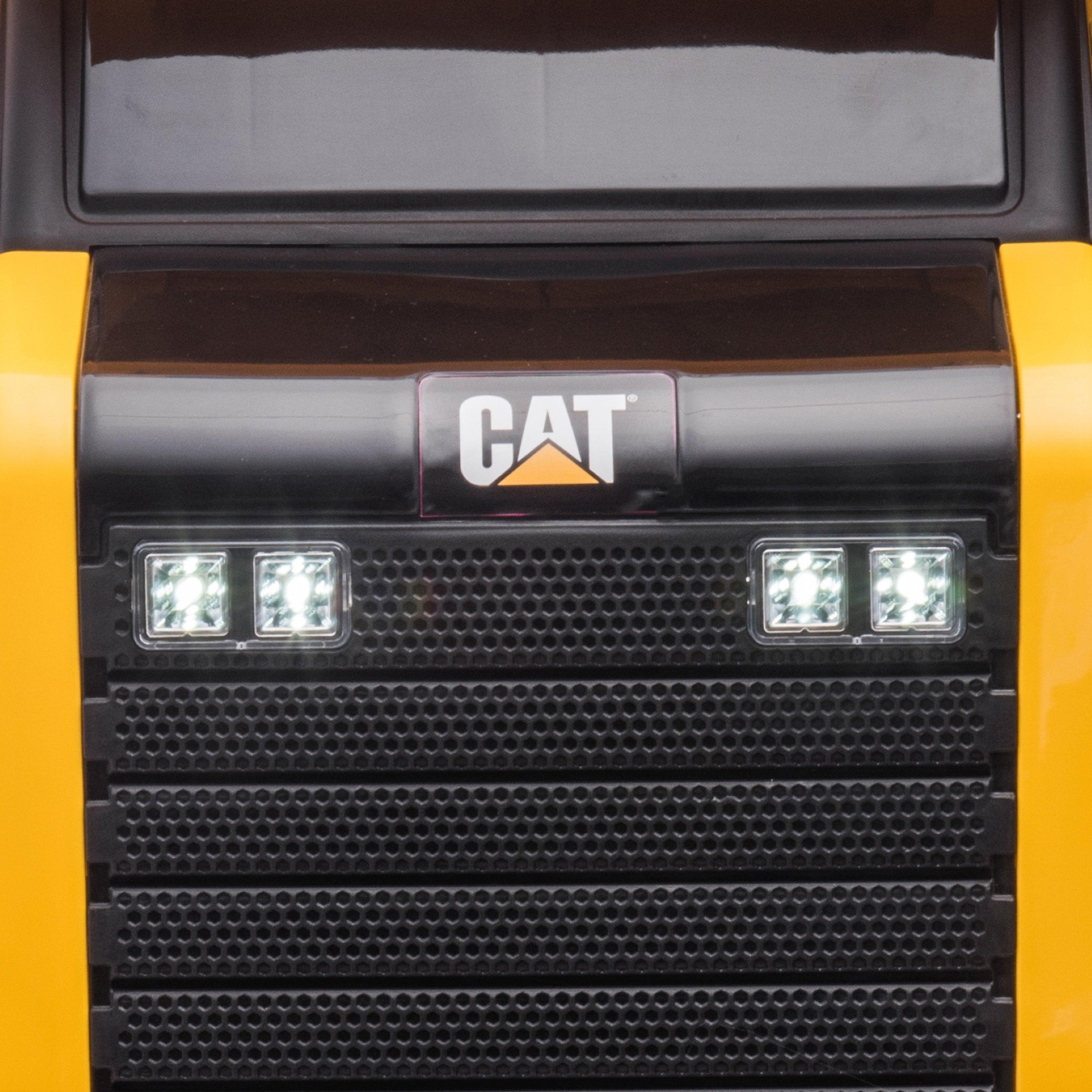 Available on April 15th 12V CAT Electric Dump Truck 1 Seater Ride-On - DTI Direct USA