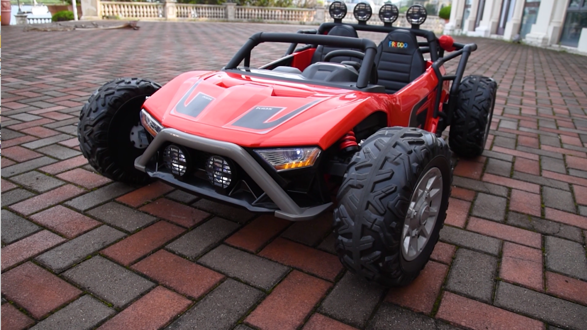 Glamorous Outdoor Fun with Freddo Monster 2-Seater Ride-On!