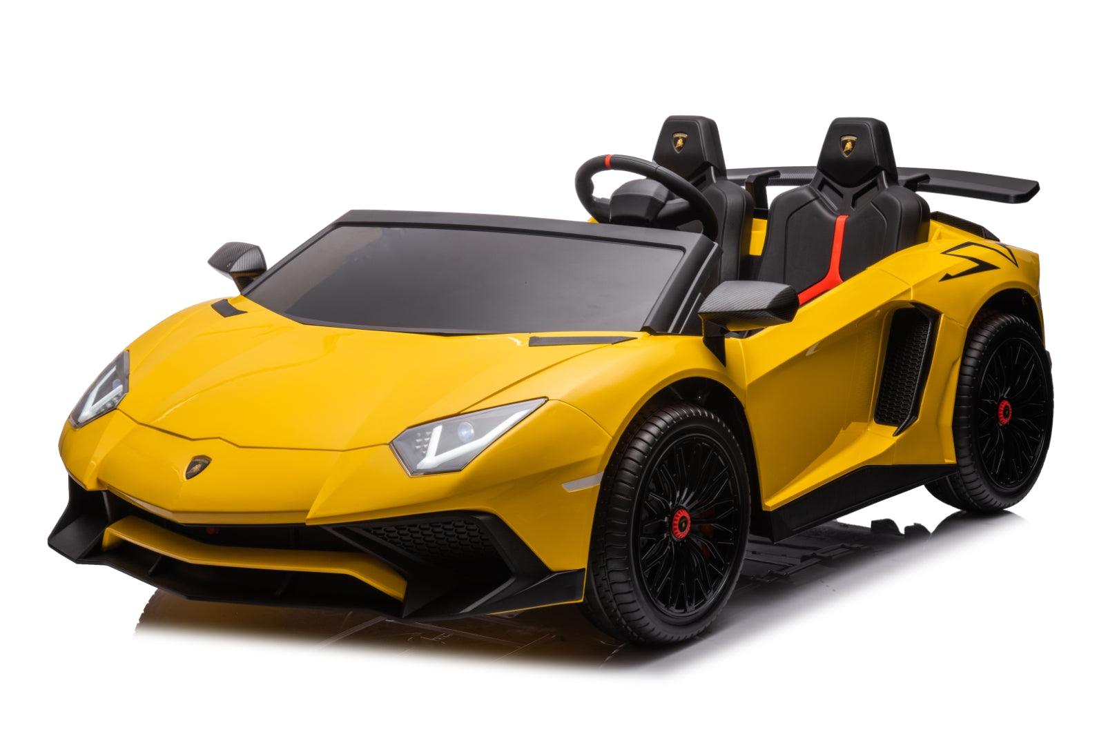 24V Lamborghini Aventador 2 Seater Ride on Car for Kids with Brushless Motor - DTI Direct USA