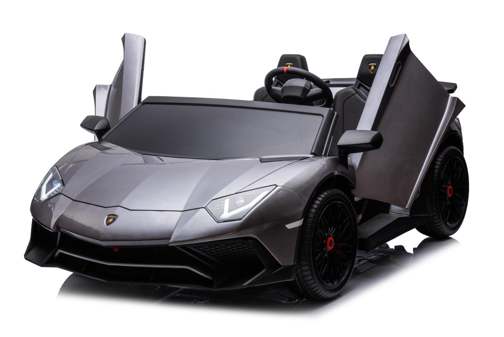 24V Lamborghini Aventador 2 Seater Ride On Car for Kids: Advanced Brushless Motor & Differential for High-Octane Fun - DTI Direct USA