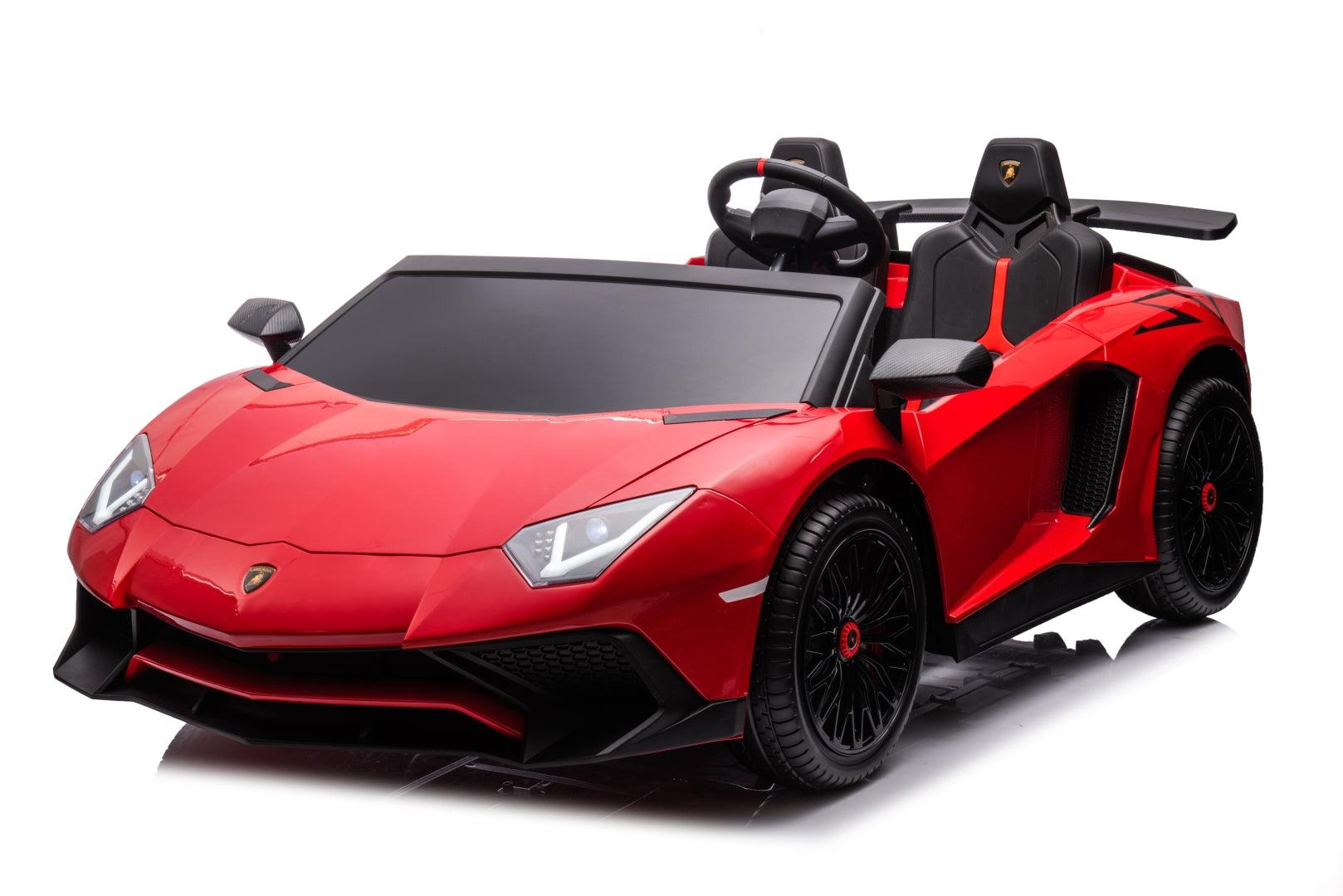 24V Lamborghini Aventador 2 Seater Ride On Car for Kids: Advanced Brushless Motor & Differential for High-Octane Fun - DTI Direct USA