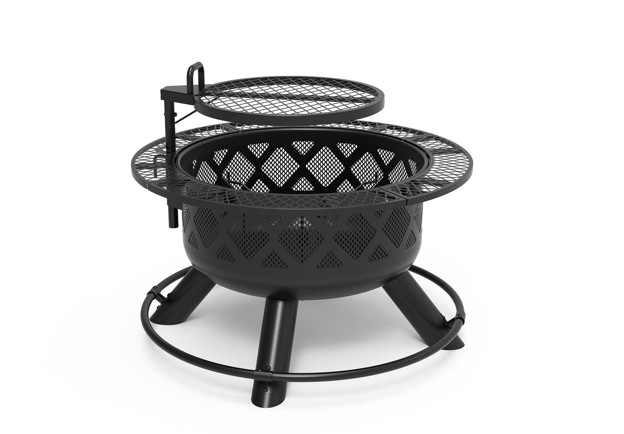 24” Fire Pit with Regular Grill - DTI Direct USA