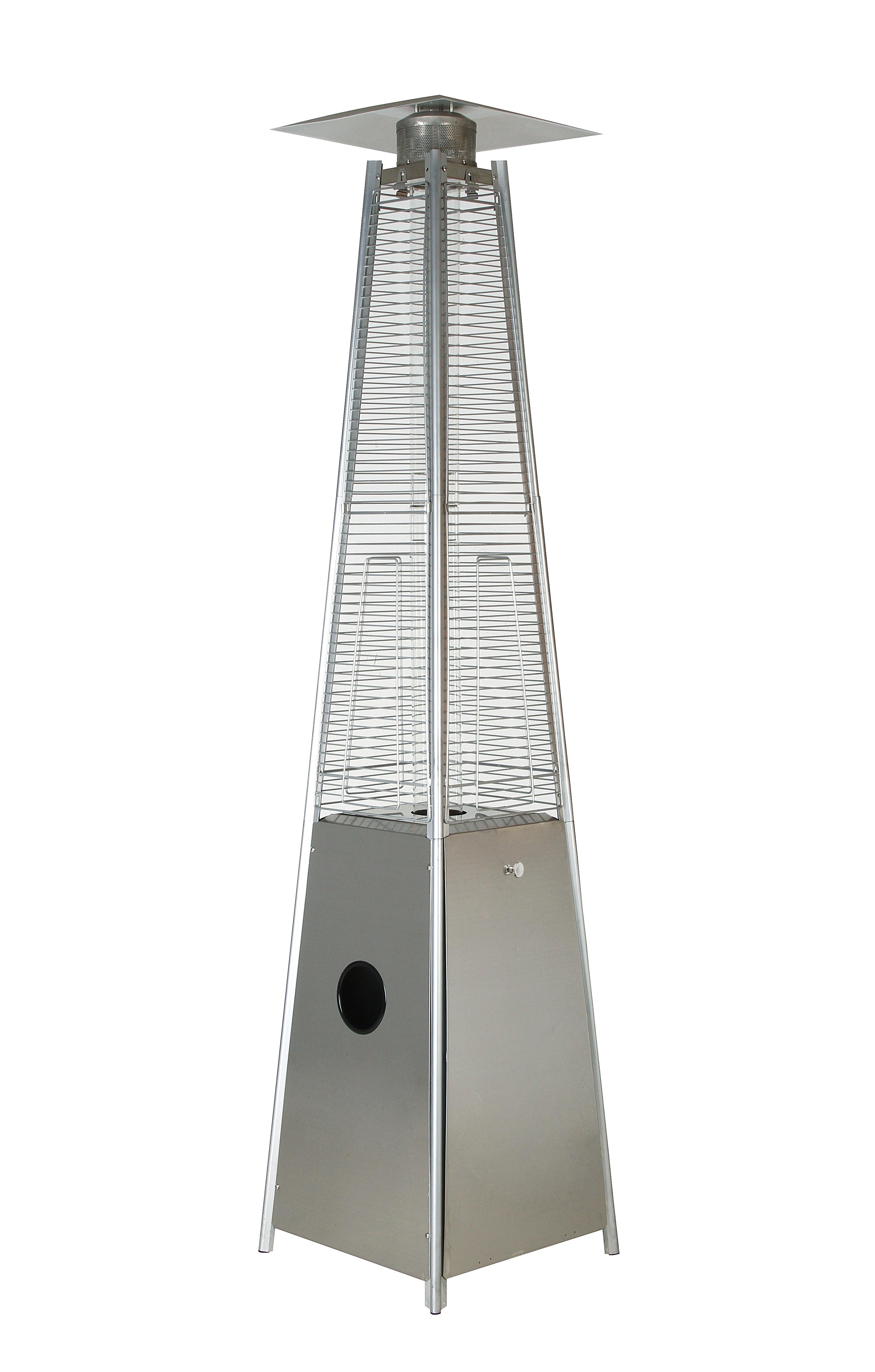 Pyramid Style Gas Patio Heater - Stainless Steel - DTI Direct USA