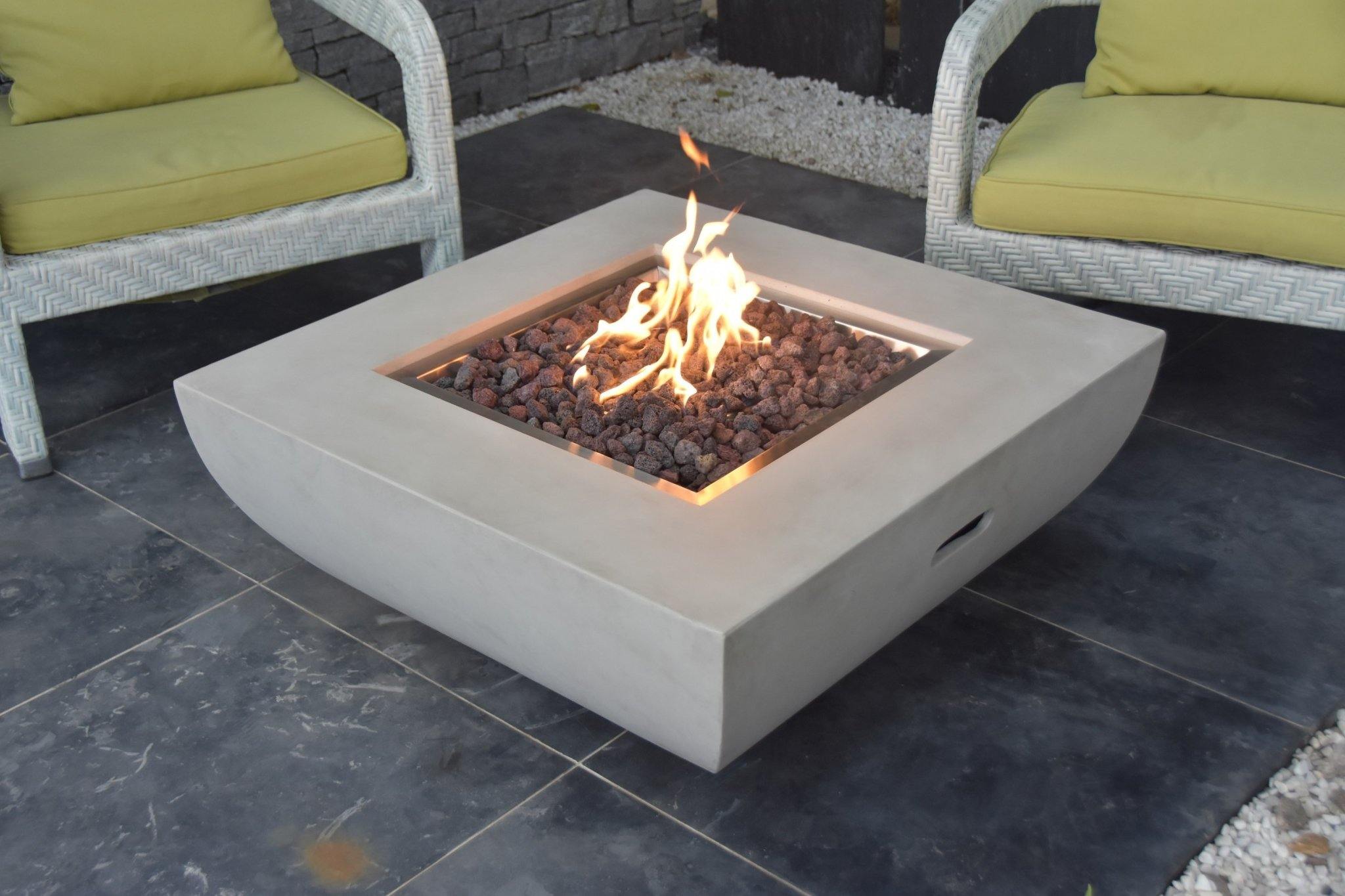 Florence Fire Table - Natural Concrete - Dti Direct USA