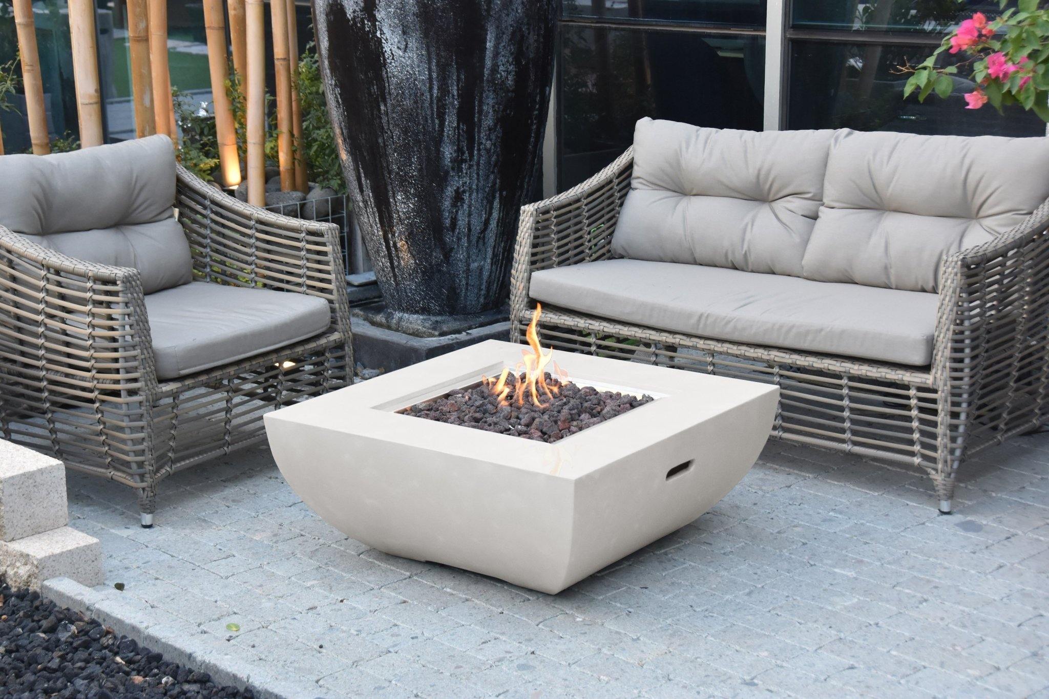 Florence Fire Table - Natural Concrete - Dti Direct USA