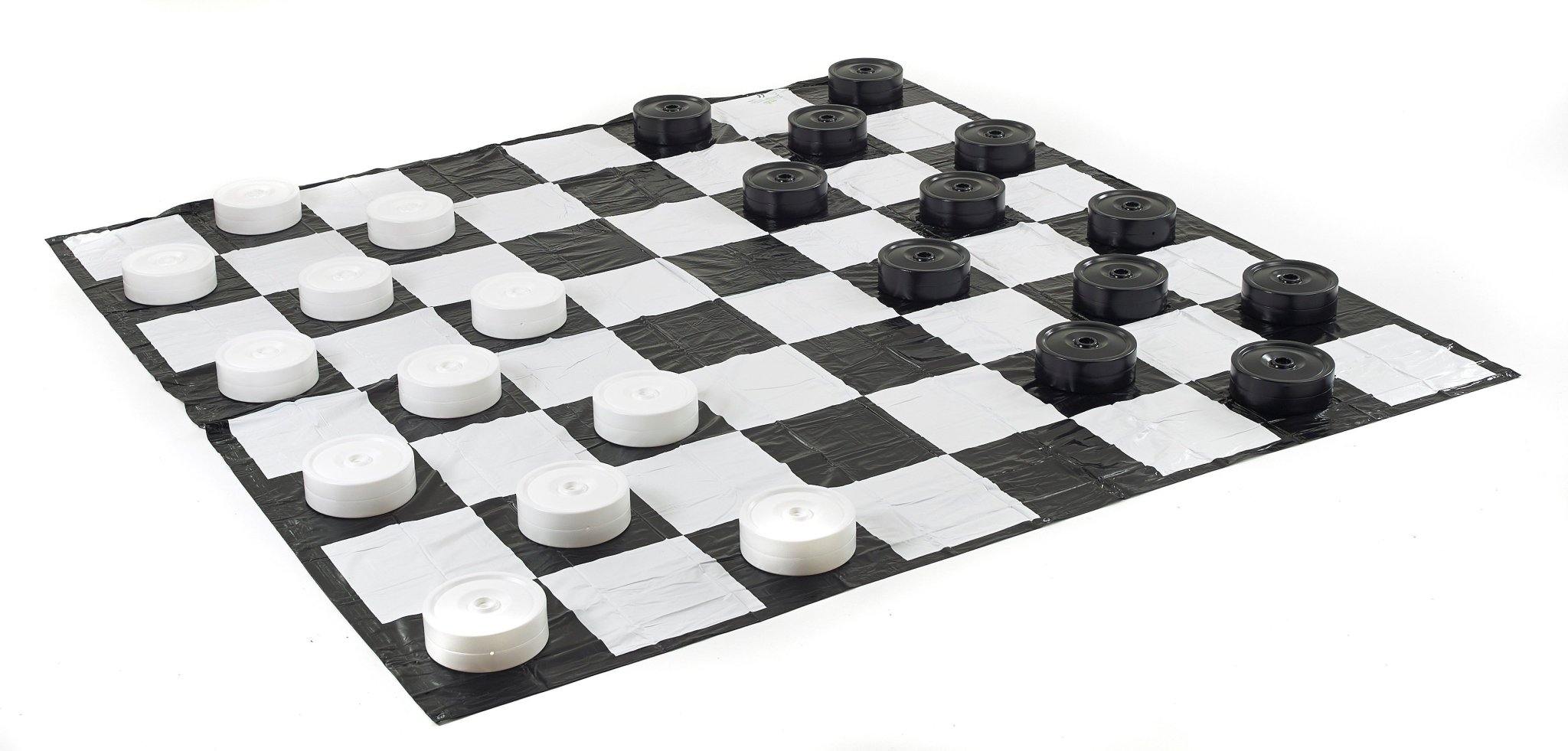 Giant Checkers with Mat - DTI Direct USA