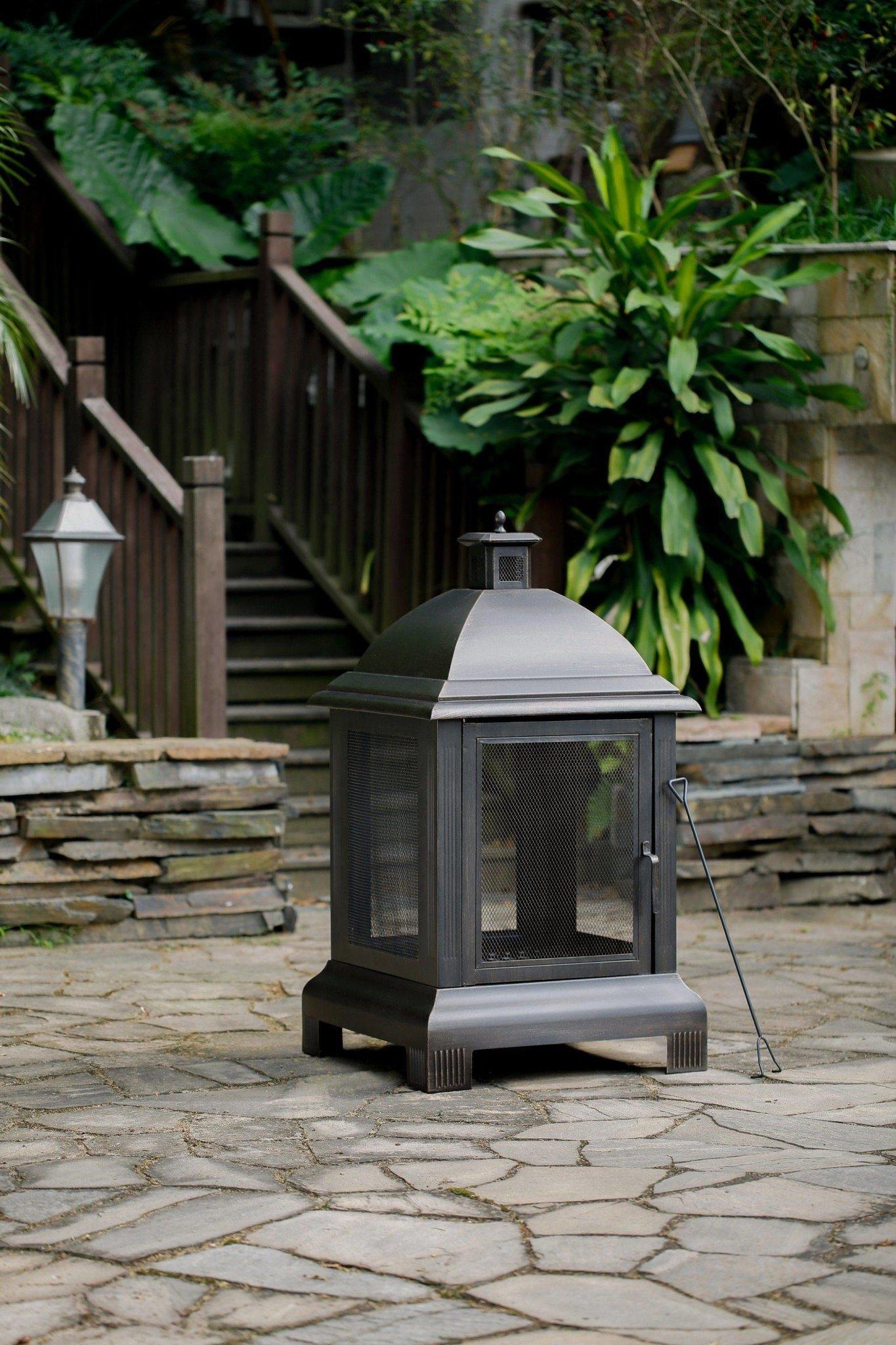 Outdoor Steel Fireplace - Dti Direct USA