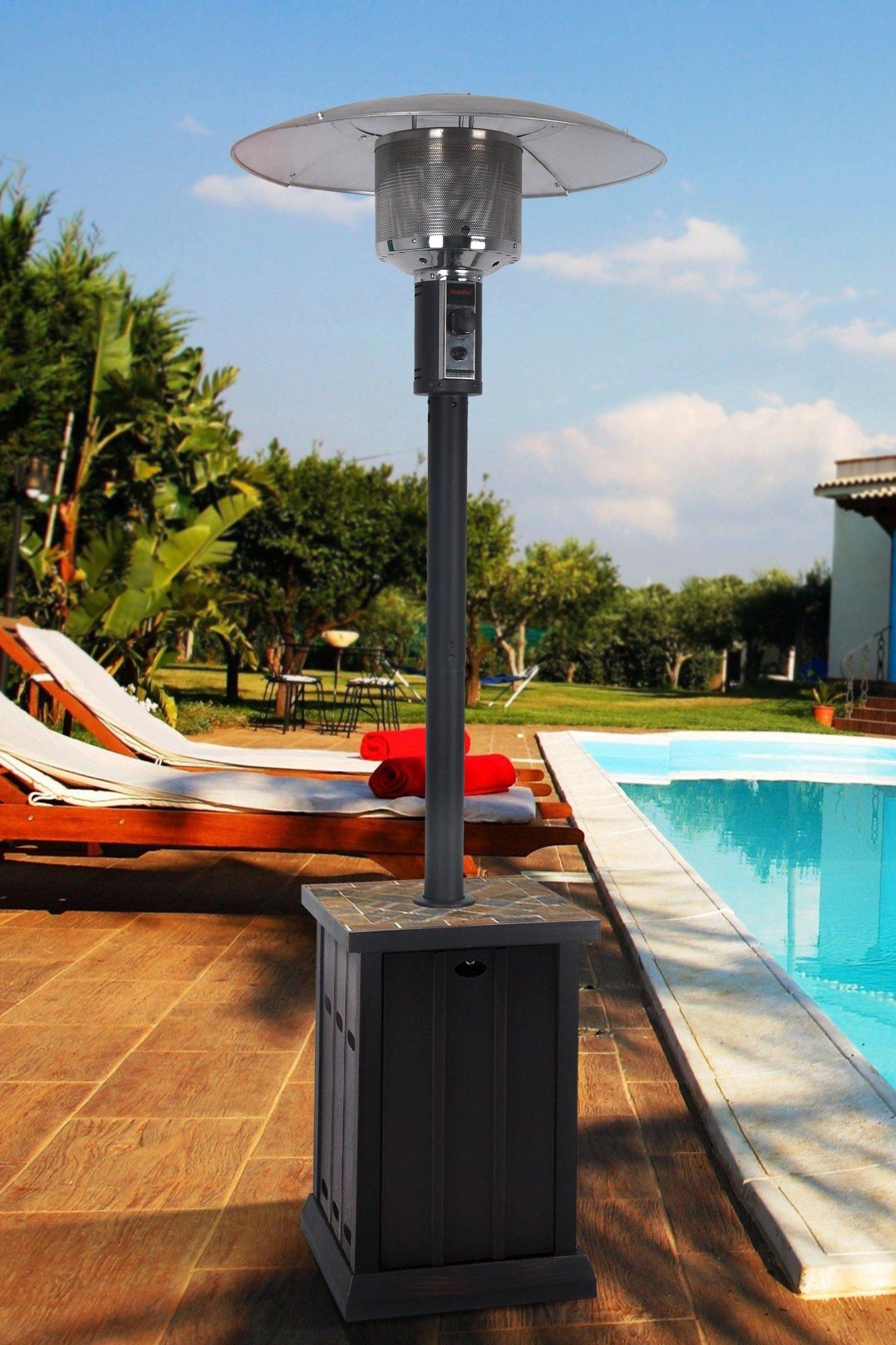 Patio Heater with Tile Tabletop - Dti Direct USA