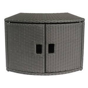 Wicker Cabinet Storage Unit for Round Spa - DTI Direct USA